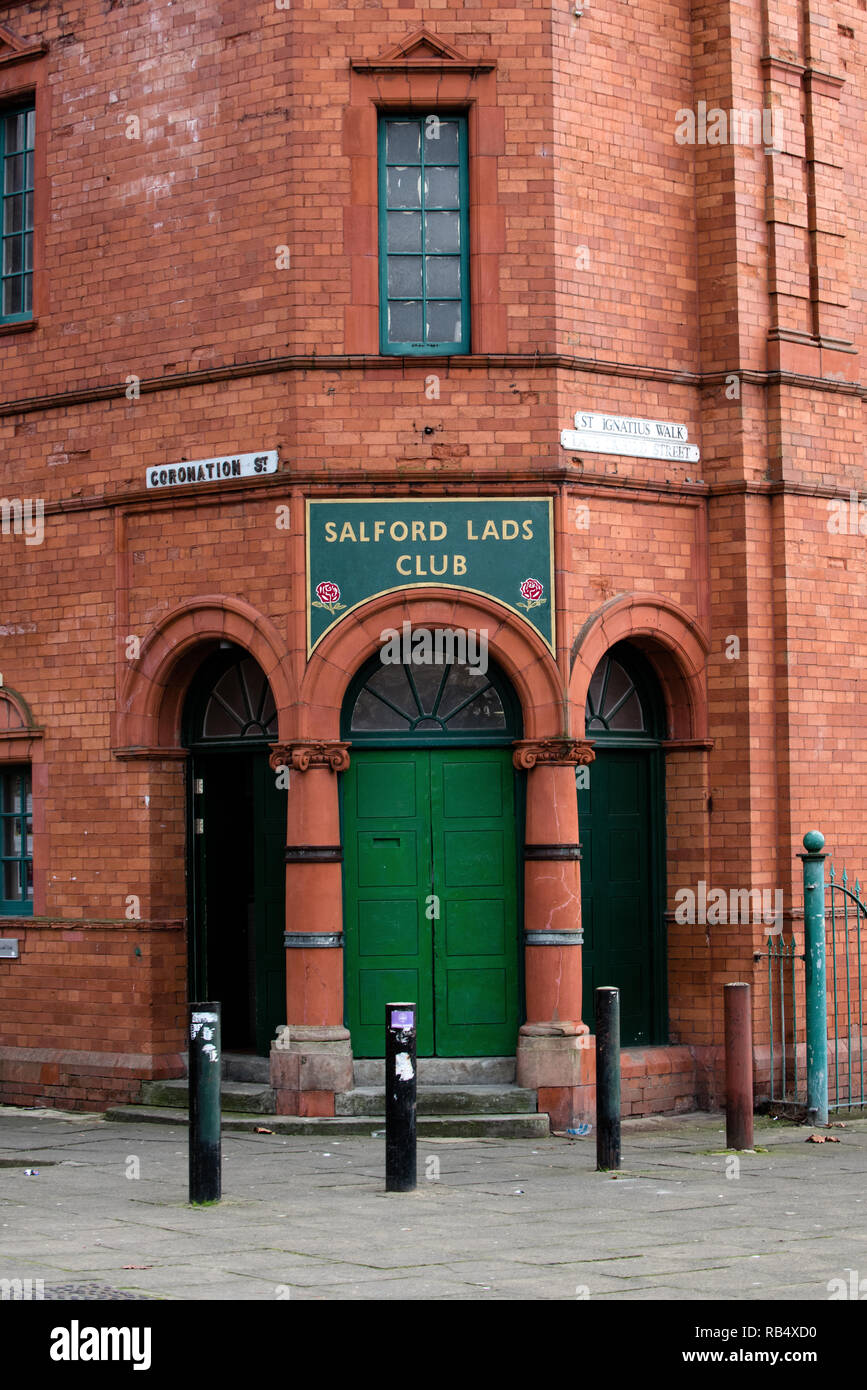 Salford Lads Club. Ordsall. Salford Banque D'Images