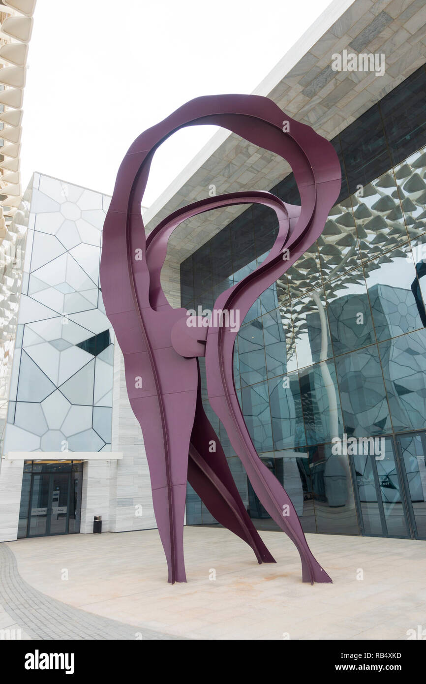 La sculpture en raison de la nouvelle cheikh Abdallah al Salem Centre culturel dans la ville de Koweït, Koweït Banque D'Images
