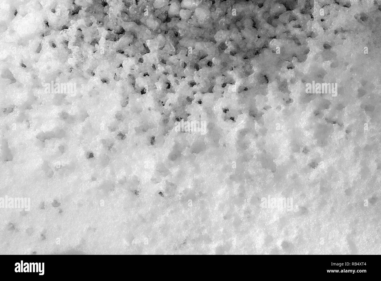 La texture de la neige blanc comme arrière-plan. Banque D'Images