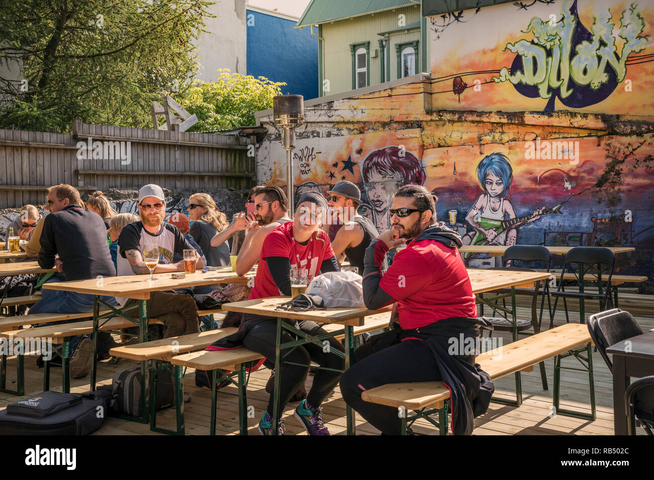 Festival d'été, Journée Culturelle, Reykjavik, Islande Banque D'Images