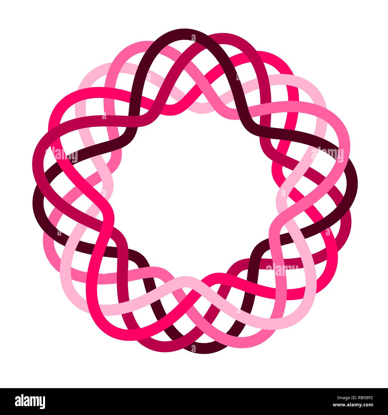 Emblème de la géométrie abstraite Illustration de Vecteur