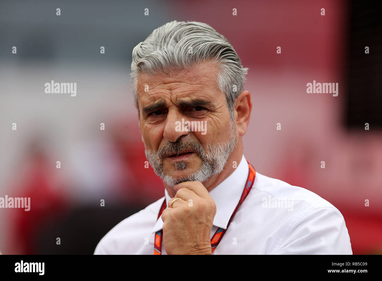 La Scuderia Ferrari de Formule Un Team Principal Maurizio Arrivabene Banque D'Images