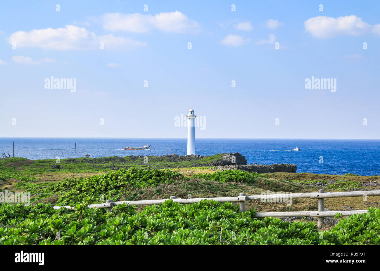 Paysage du cap zanpa park dans Okinawam au Japon Banque D'Images