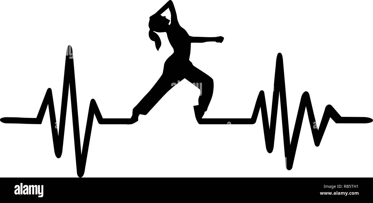 Impulsion de signal de ligne avec la danseuse jazz Banque D'Images
