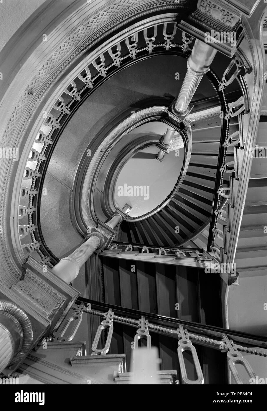 L'escalier ovale au New York, Metropolitan Opera House, 1423 Broadway Banque D'Images