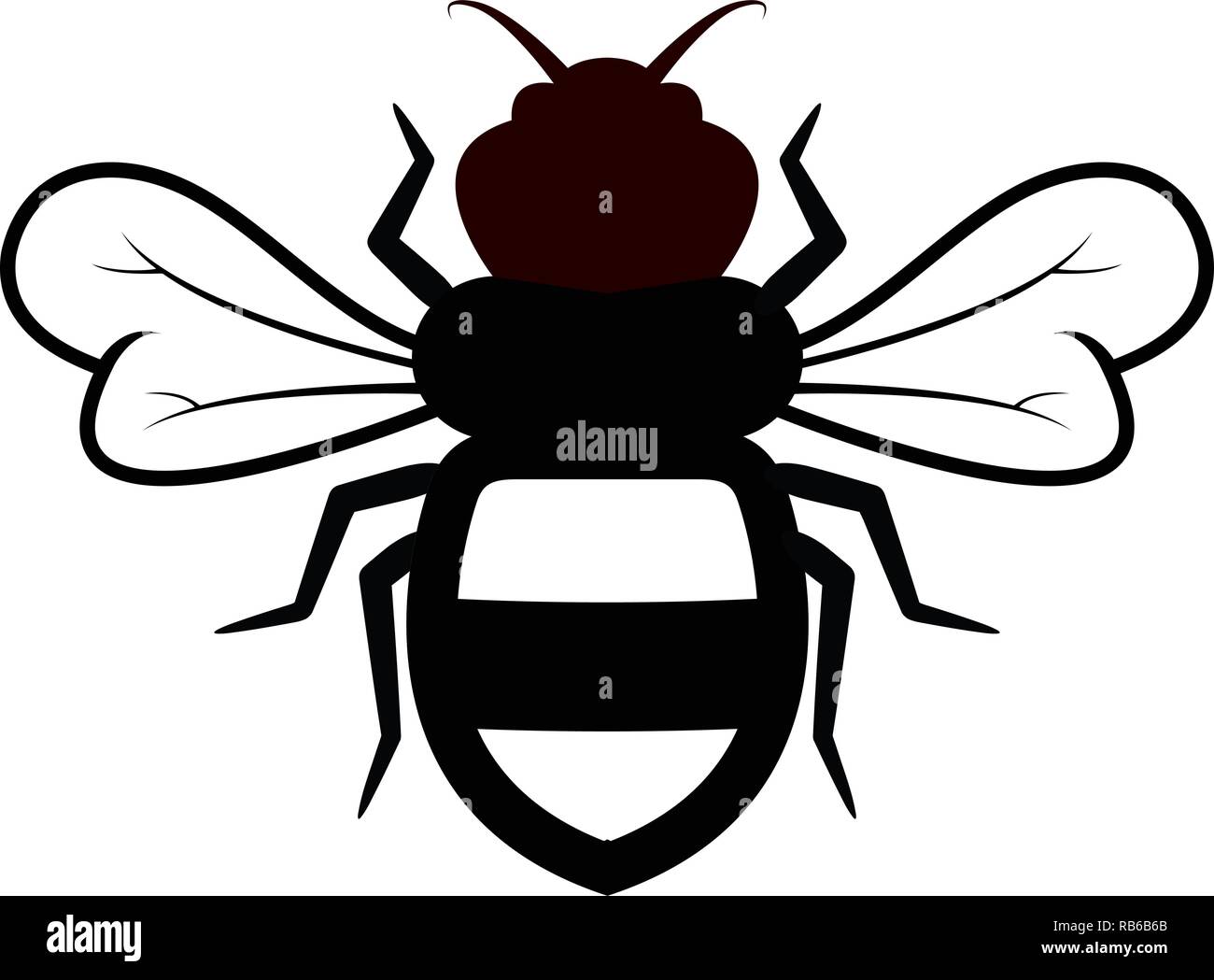L Icone De L Abeille Vecteur Isole Sur Fond Blanc Television Bumblebee Dessin Anime Logo Illustration Simple De L Abeille Image Vectorielle Stock Alamy