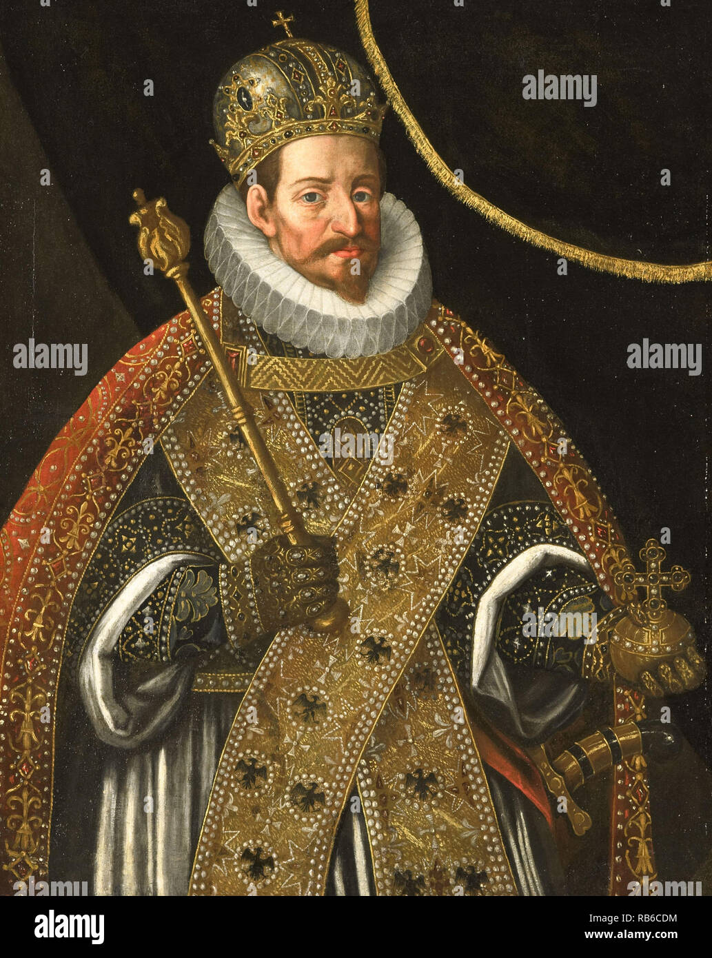 Matthias (1557 - 1619) Le Saint Empereur Romain de 1612, roi de Hongrie et de Croatie de 1608 Banque D'Images