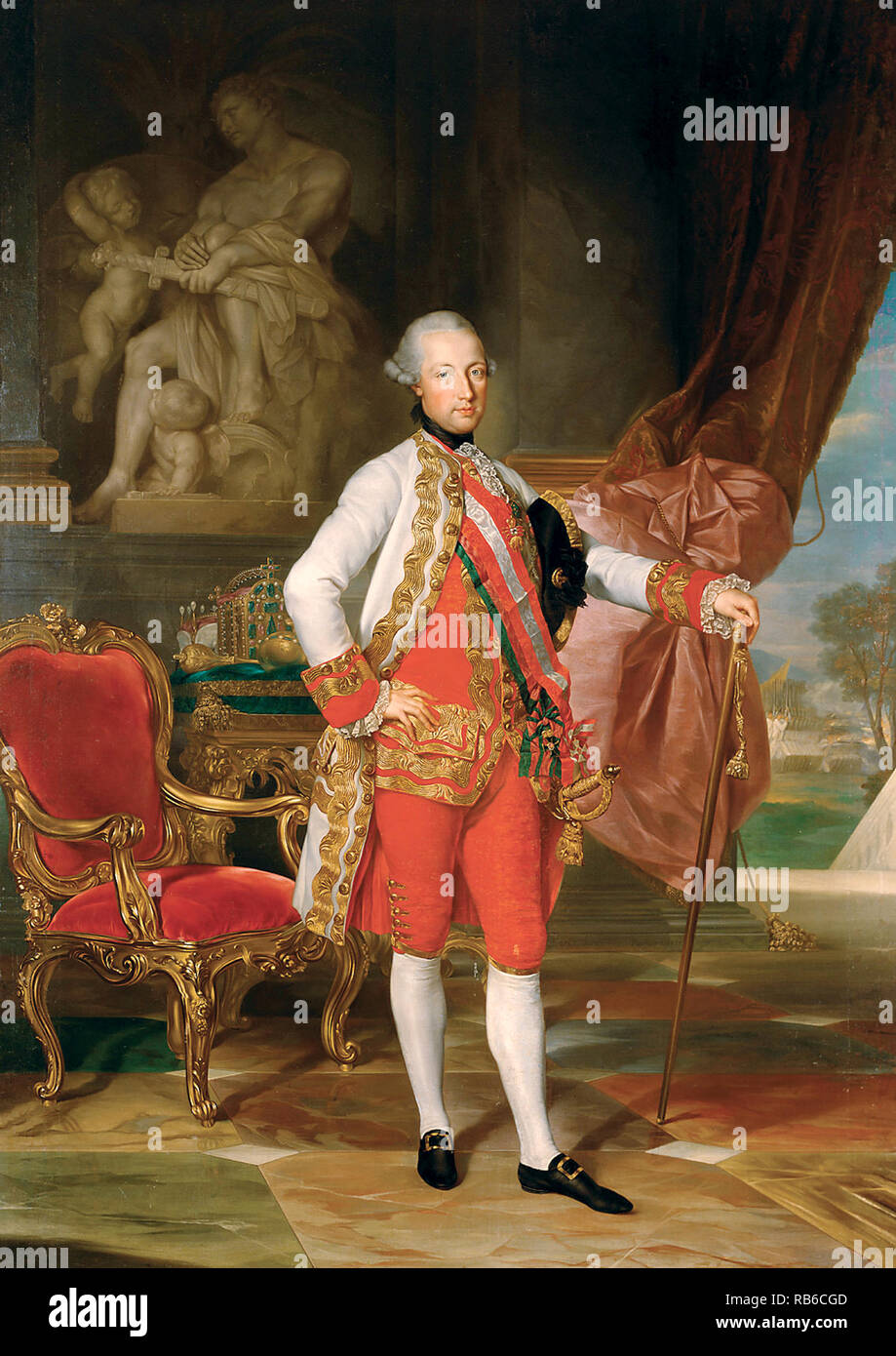 Joseph II (1741 - 1790) Le Saint Empereur romain Banque D'Images
