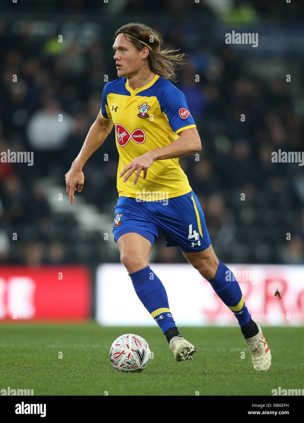 JANNIK VESTERGAARD, Southampton FC, DERBY COUNTY V SOUTHAMPTON, L'UNIS FA Cup 3ÈME TOUR, 2019 Banque D'Images