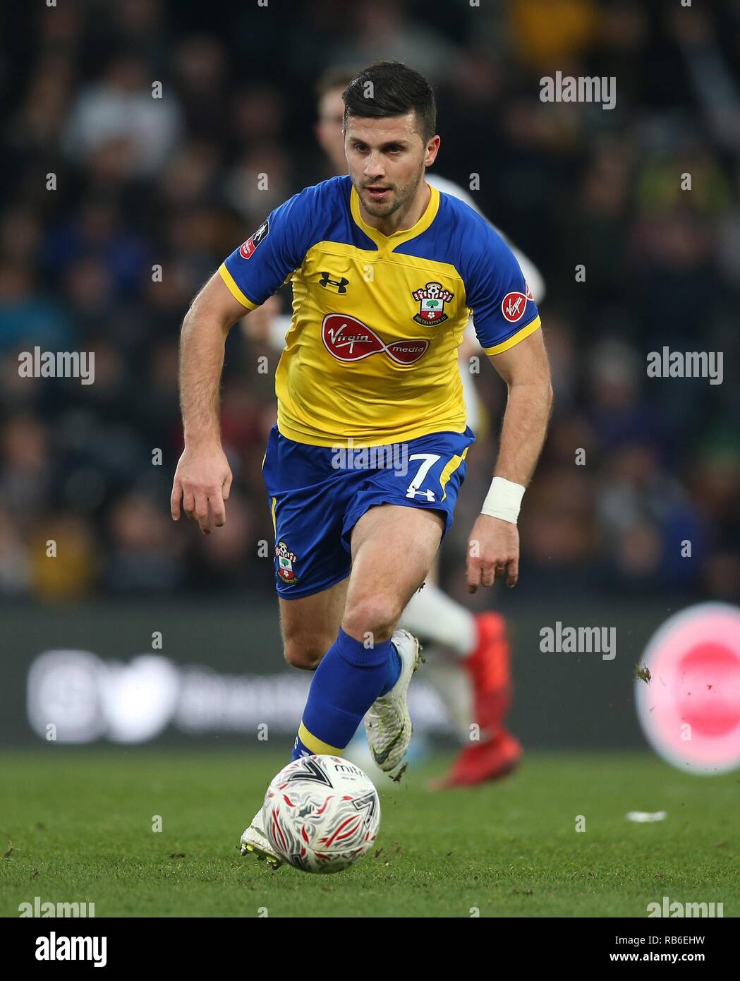 SHANE LONG, Southampton FC, DERBY COUNTY V SOUTHAMPTON, L'UNIS FA Cup 3ÈME TOUR, 2019 Banque D'Images