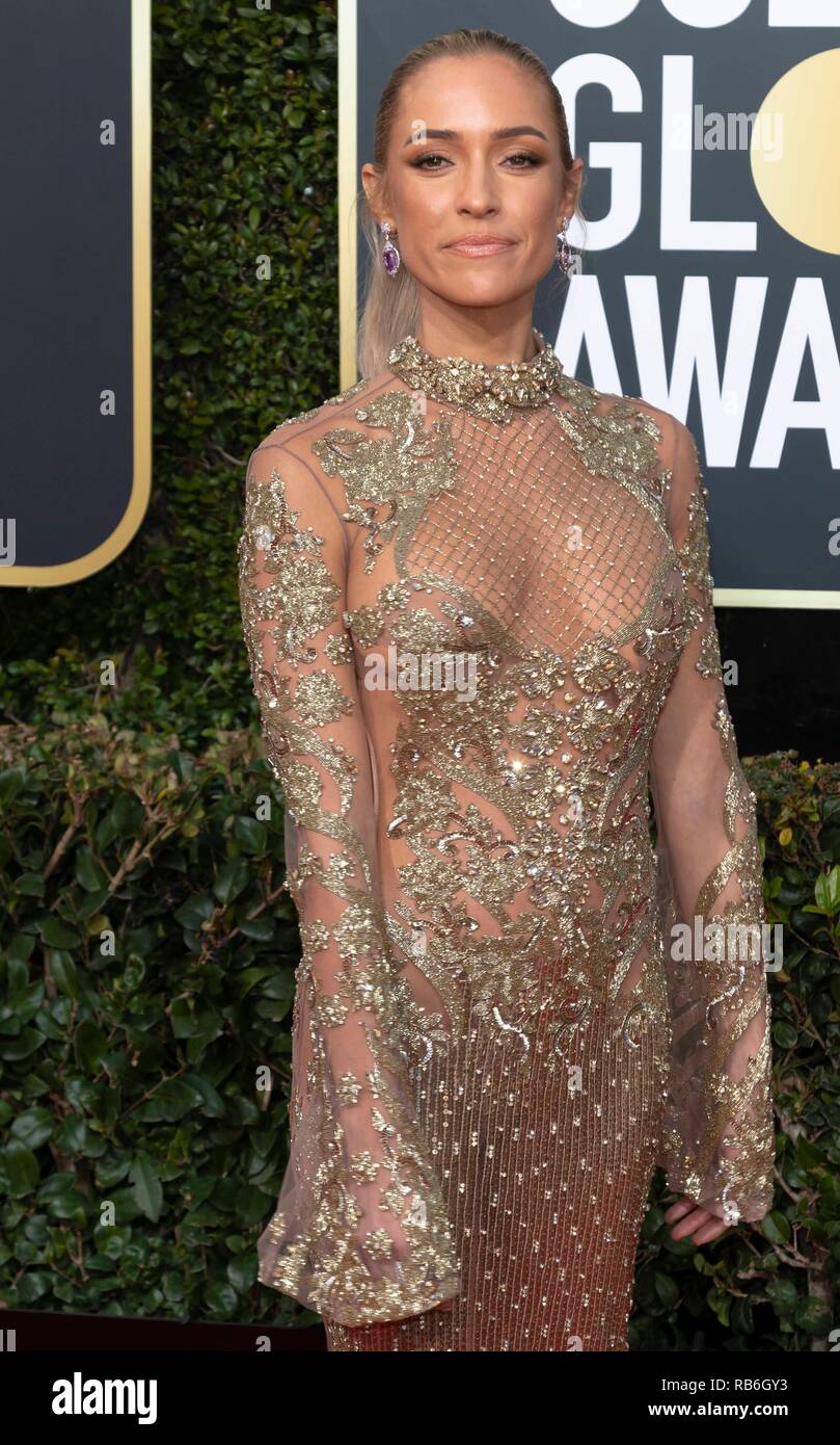 Kristin Cavallari participe à la 76e Golden Globe Awards, Golden Globes, à l'hôtel Beverly Hilton à Beverly Hills, Los Angeles, USA, le 06 janvier 2019. Dans le monde d'utilisation | Banque D'Images