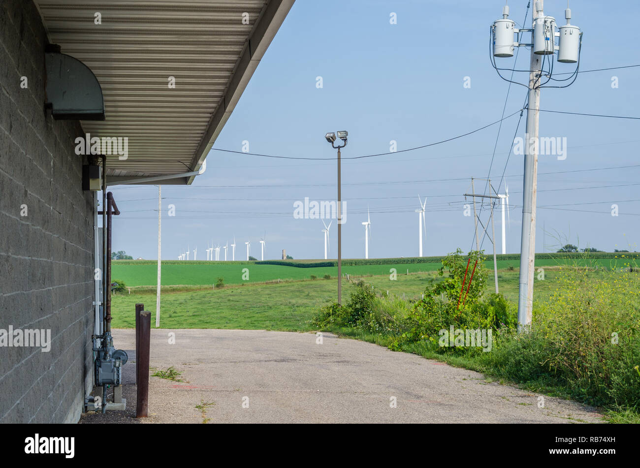Paysage dans le Wisconsin rural Banque D'Images