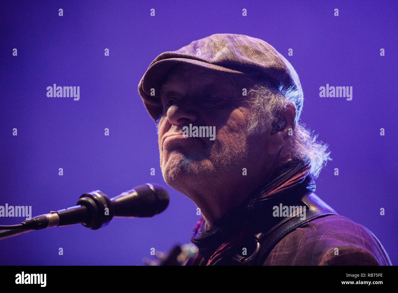 Le musicien rock danois, chanteur et auteur-compositeur Kim Larsen effectue un concert live au Danish Music Festival Festival 2016 Jelling. Kim Larsen a fait partie du groupe légendaire de rock Gasolin dans les années 1969-1978. Le Danemark, 29/05 2016. À l'exception du Danemark. Banque D'Images