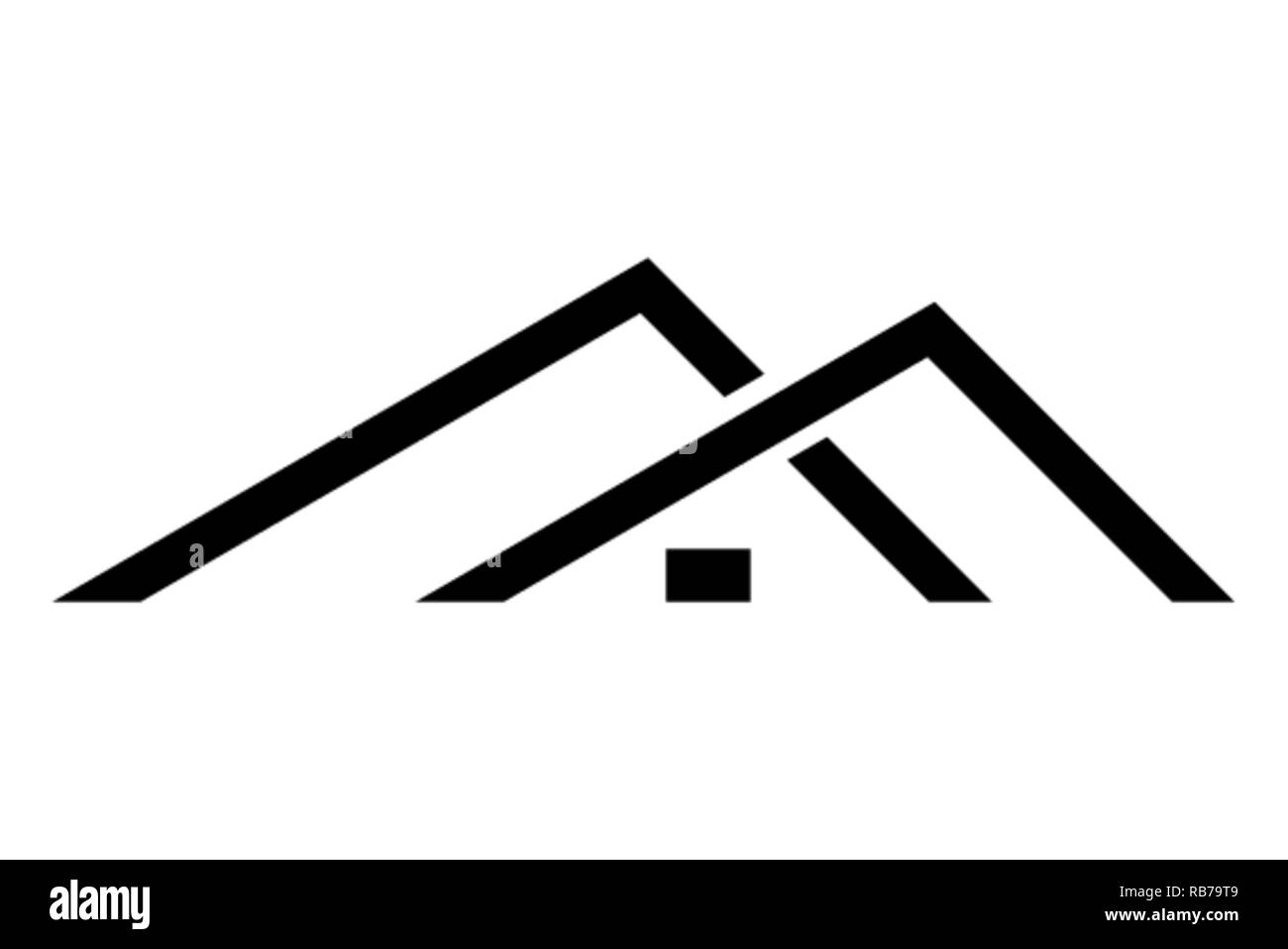 Retour à l'accueil conception de logo isolé sur fond blanc, vector illustration Illustration de Vecteur