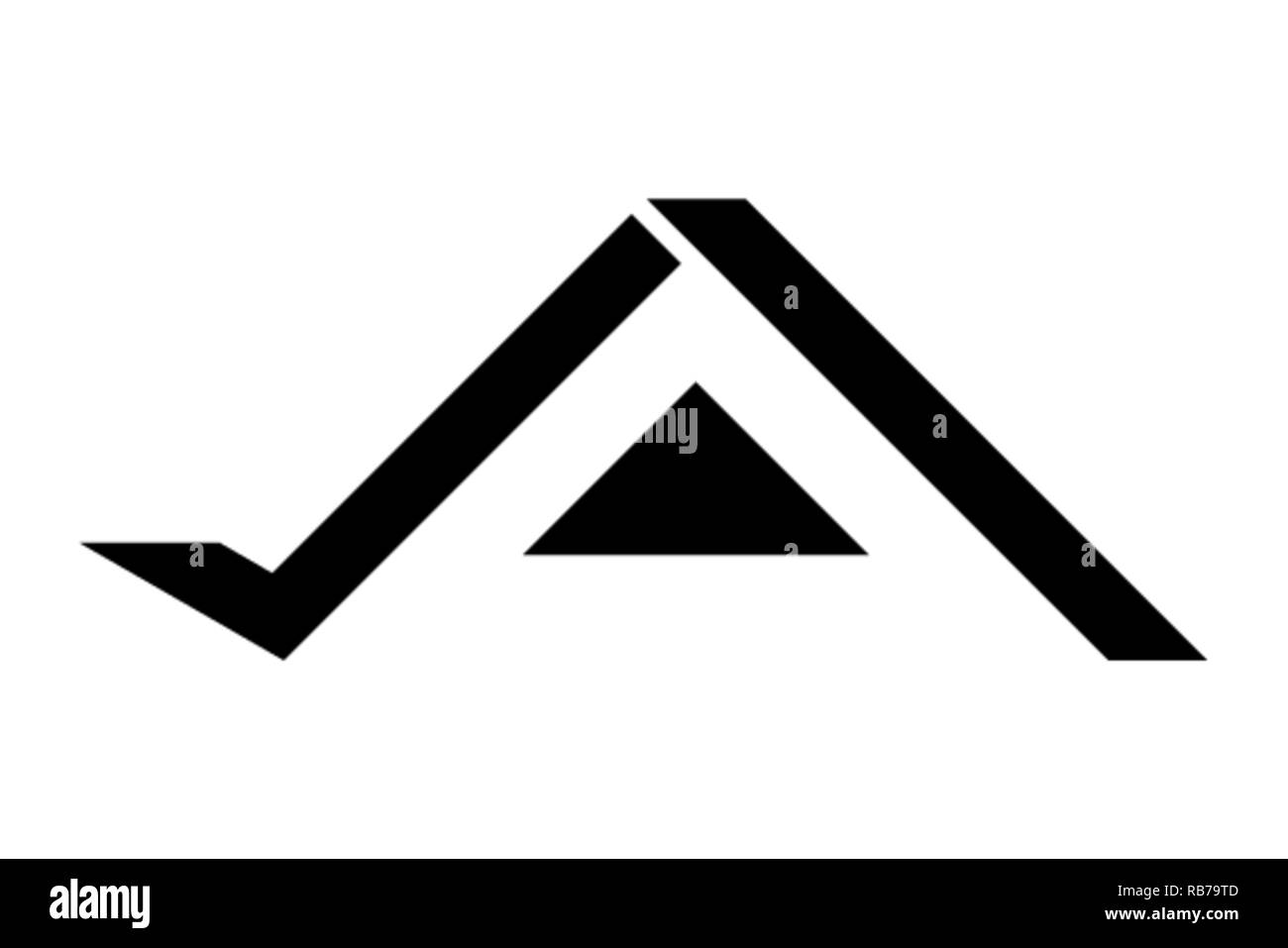 Retour à l'accueil conception de logo isolé sur fond blanc, vector illustration Illustration de Vecteur