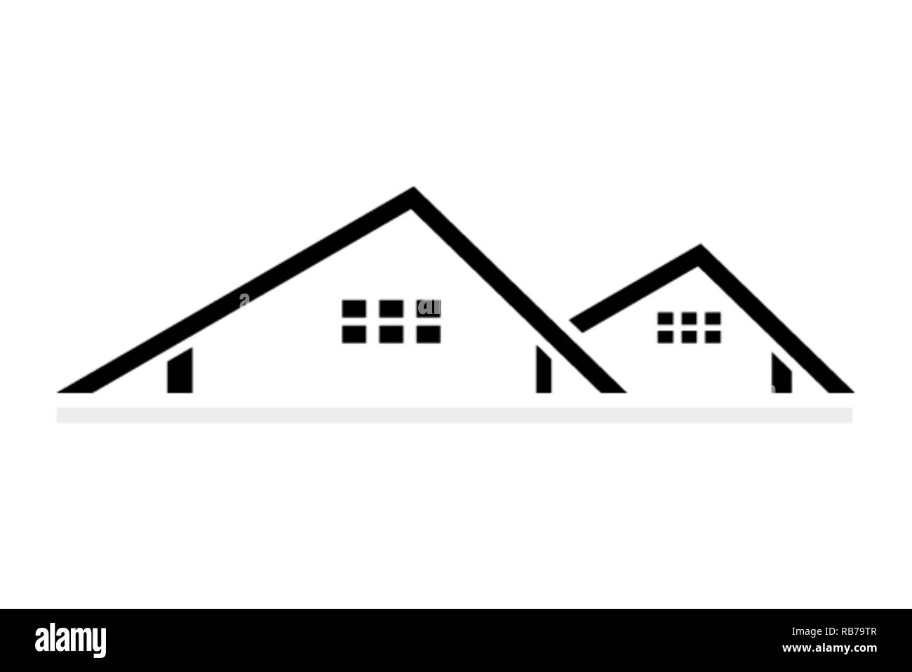 Retour à l'accueil conception de logo isolé sur fond blanc, vector illustration Illustration de Vecteur