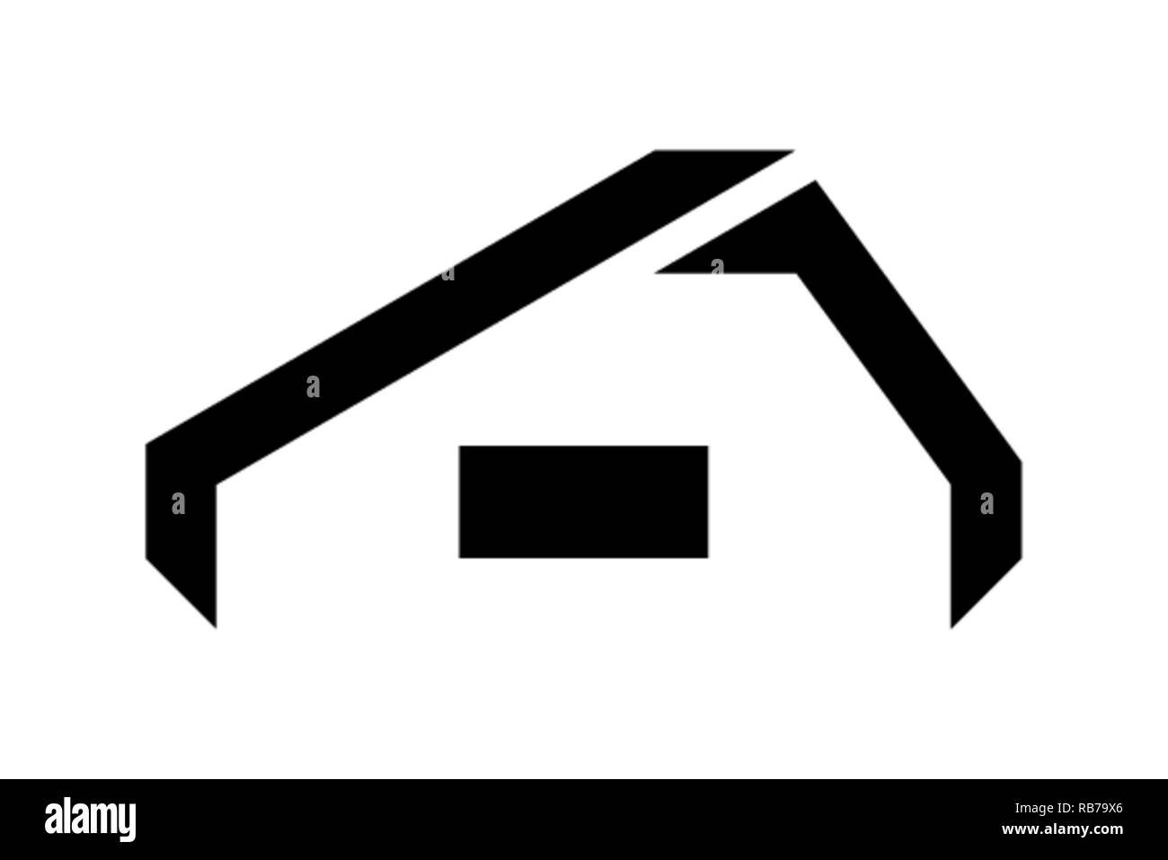 Retour à l'accueil conception de logo isolé sur fond blanc, vector illustration Illustration de Vecteur