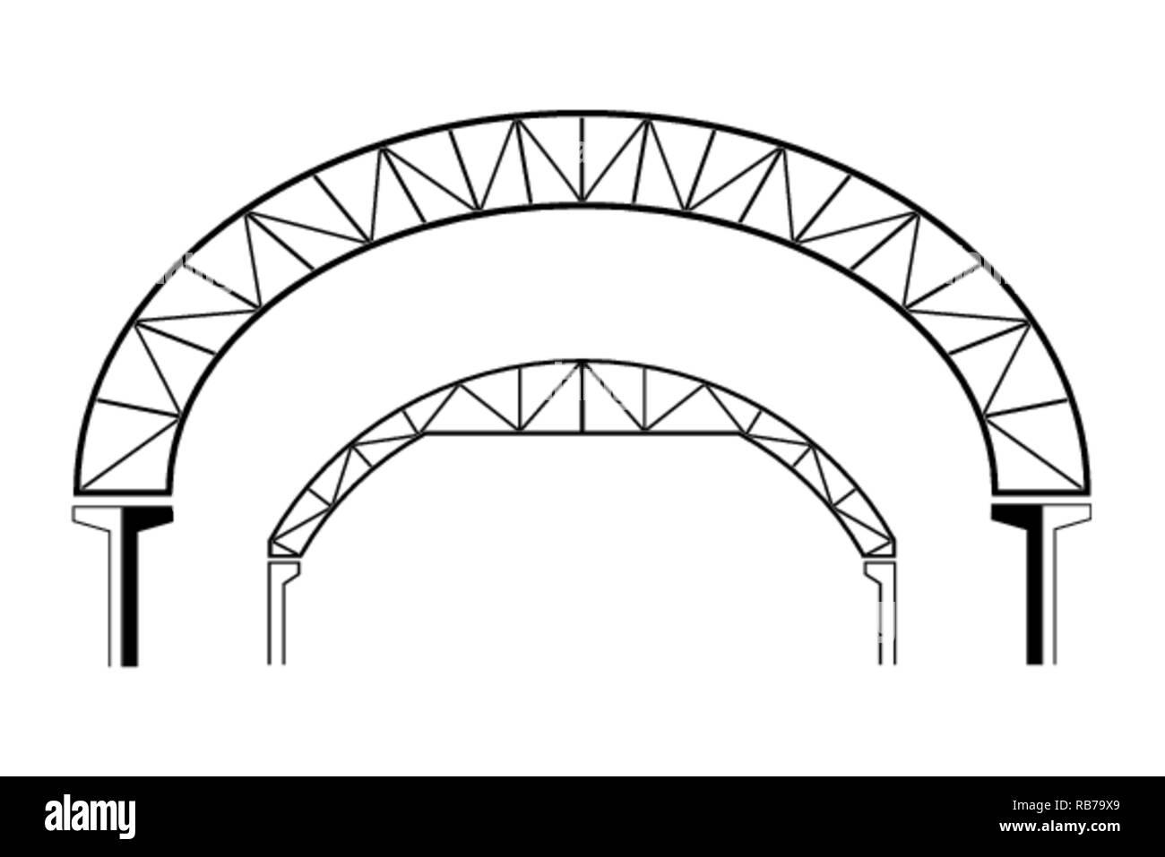 Grand bâtiment toiture, en forme de dôme, vector illustration Illustration de Vecteur