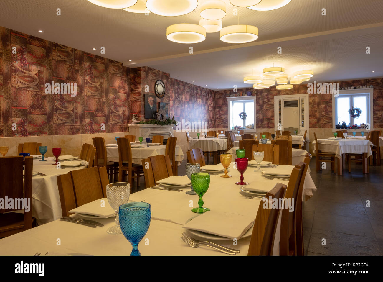 Restaurant Rei dos Leitões en Mealhada, Bairrada, Portugal, Europe Banque D'Images