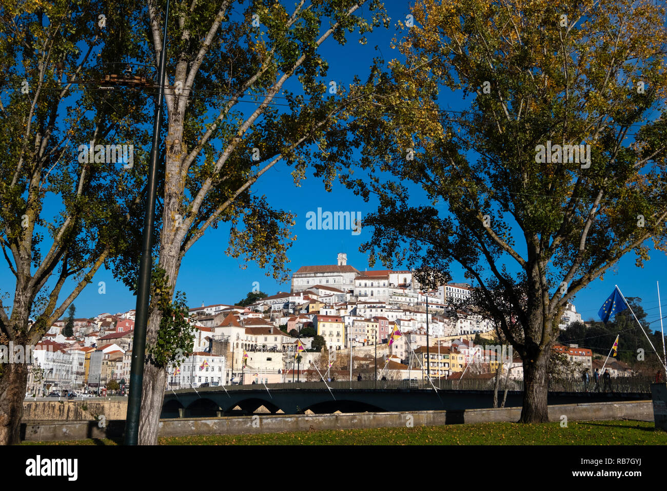 Vue panoramique de Coimbra, Portugal, Europe Banque D'Images