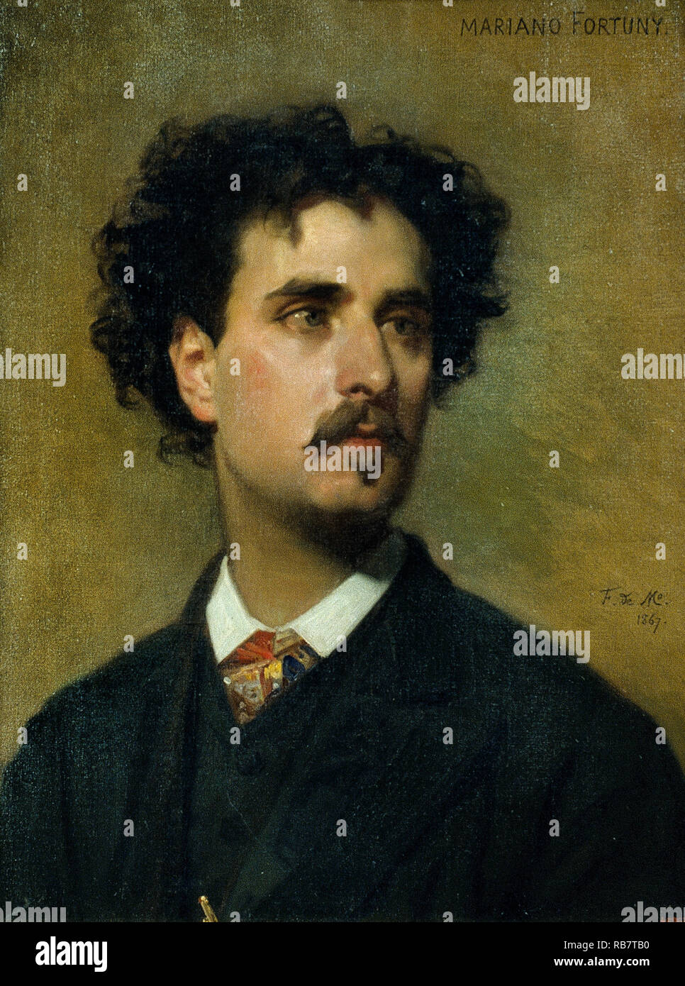 Federico de Madrazo y Kuntz, Mariano Fortuny 1867 Huile sur toile, Musée national d'Art de Catalunya, Barcelone, Espagne. Banque D'Images