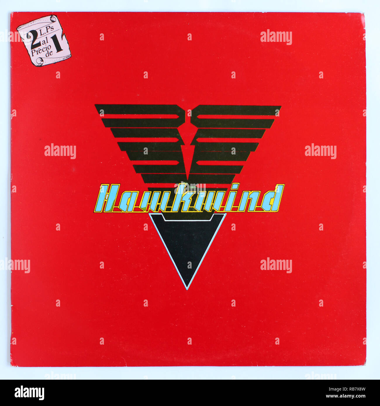 La couverture de Hawkwind, espagnol spécial double LP - usage éditorial seulement Banque D'Images