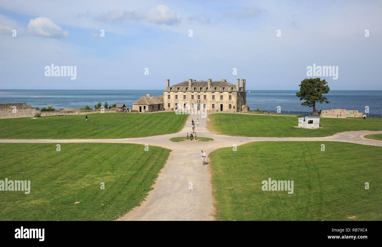 Le château français du parc national Old fort Niagara Banque D'Images