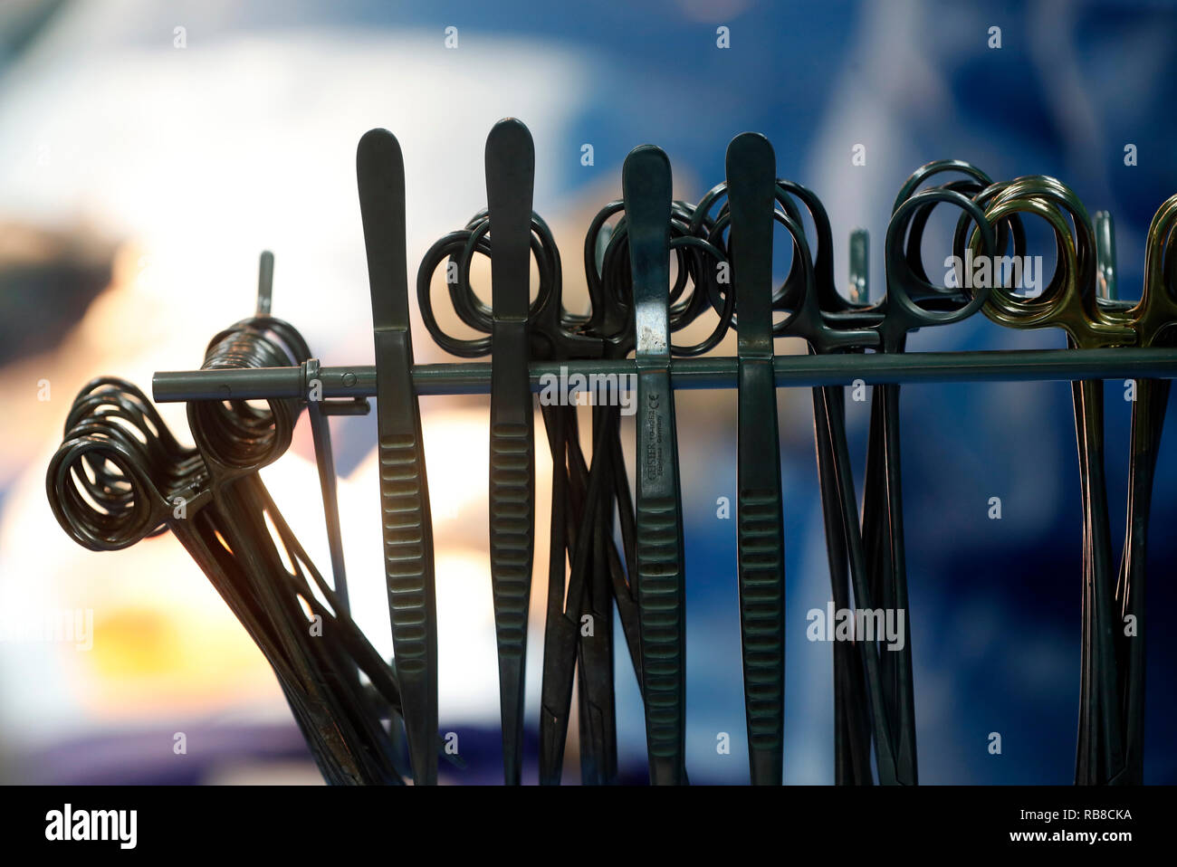 Tam Duc cardiologie Hôpital. Salle d'opération. La chirurgie cardiaque. Les instruments chirurgicaux. Ho Chi Minh Ville. Le Vietnam. Banque D'Images