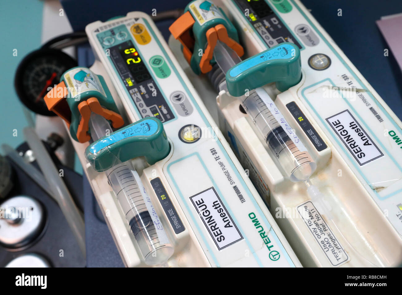 Tam Duc cardiologie Hôpital. Salle d'opération. La chirurgie cardiaque. L'anesthésie. Ho Chi Minh Ville. Le Vietnam. Banque D'Images