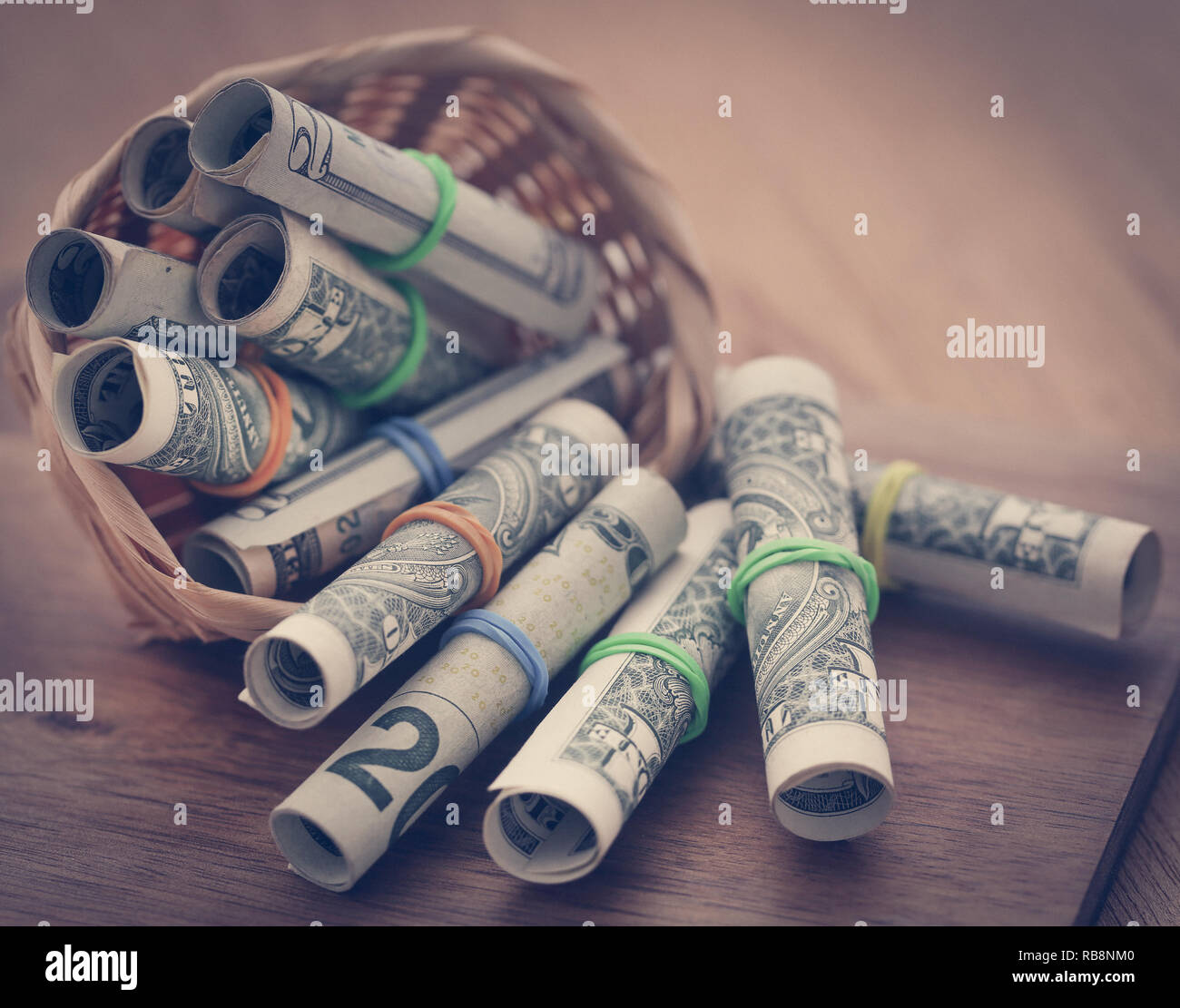 En dollars américains, symbolisé comme produit alimentaire Banque D'Images