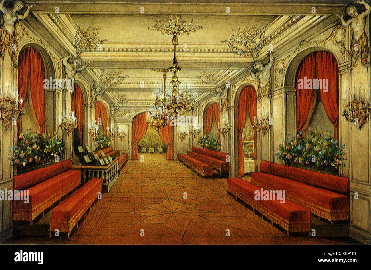 Deuxième salle de bal Empire Banque D'Images