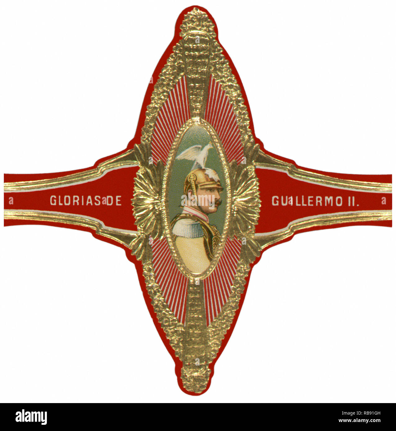 Guillaume II Cigar Band Banque D'Images