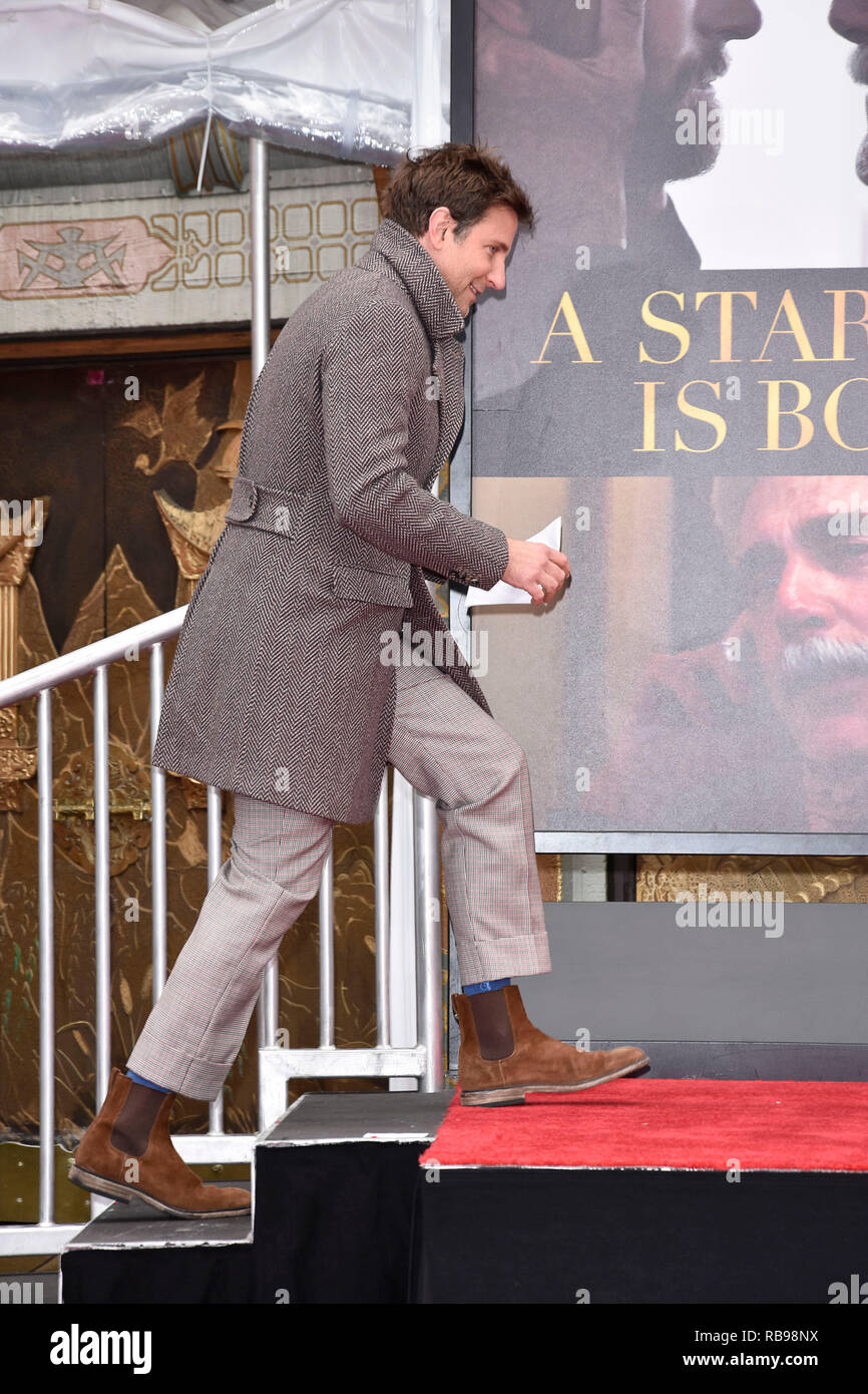 Bradley Cooper assiste à l'Théâtre chinois de Grauman héberge Sam Elliott Part et cérémonie empreinte de théâtre chinois de Grauman le 7 janvier 2019 à Hollywood, Californie. Banque D'Images