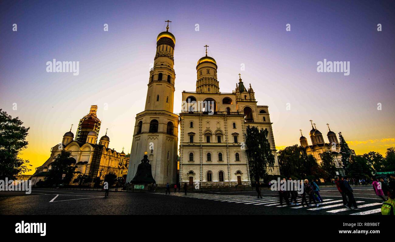 Moscou, Moscou, la Chine. 8 janvier, 2019. Le Grand Palais du Kremlin a été construit de 1837 à 1849 à Moscou, la Russie sur le site de la succession de la grands-Princes, qui a été créée au 14e siècle sur la Colline Borovitsky. Crédit : SIPA Asie/ZUMA/Alamy Fil Live News Banque D'Images