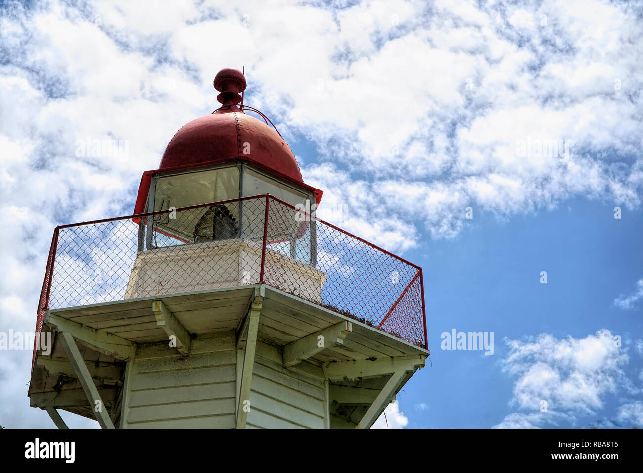 Burnett historique phare têtes exploité de 1873 à 1972 qui a ensuite été remplacé par un phare moderne Banque D'Images