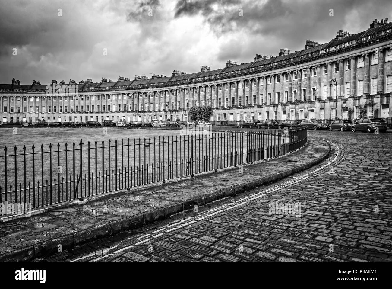 Royal Crescent à Bath, Royaume-Uni Banque D'Images