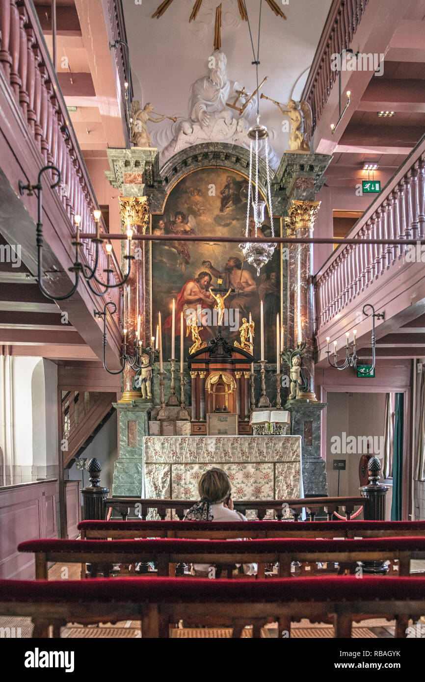 Les Pays-Bas, Amsterdam, Museum Ons' Lieve Heer op à soudure, notre Seigneur dans le grenier du Musée. Un avec une église catholique dans l'un Banque D'Images