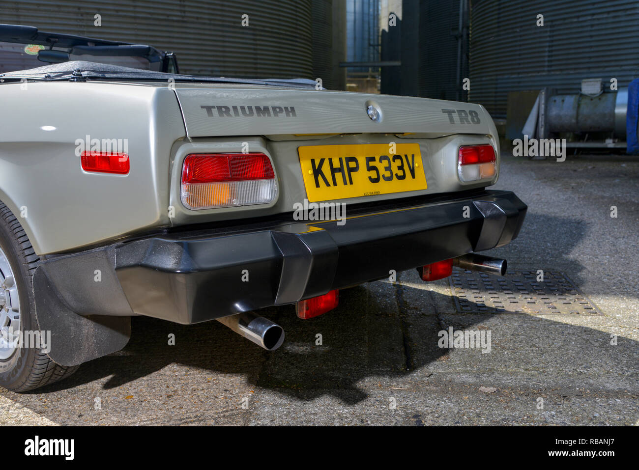 Le premier carburant injecté Triumph TR8 1980 Voiture de sport Banque D'Images