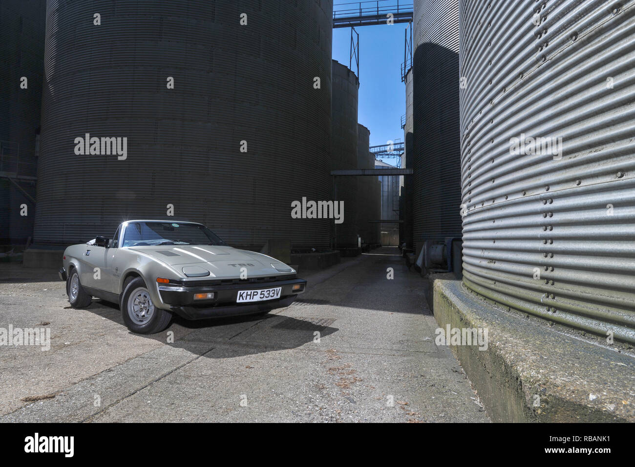 Le premier carburant injecté Triumph TR8 1980 Voiture de sport Banque D'Images