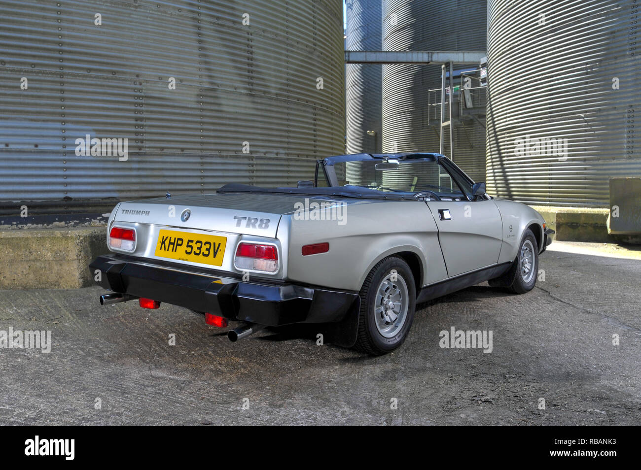 Le premier carburant injecté Triumph TR8 1980 Voiture de sport Banque D'Images