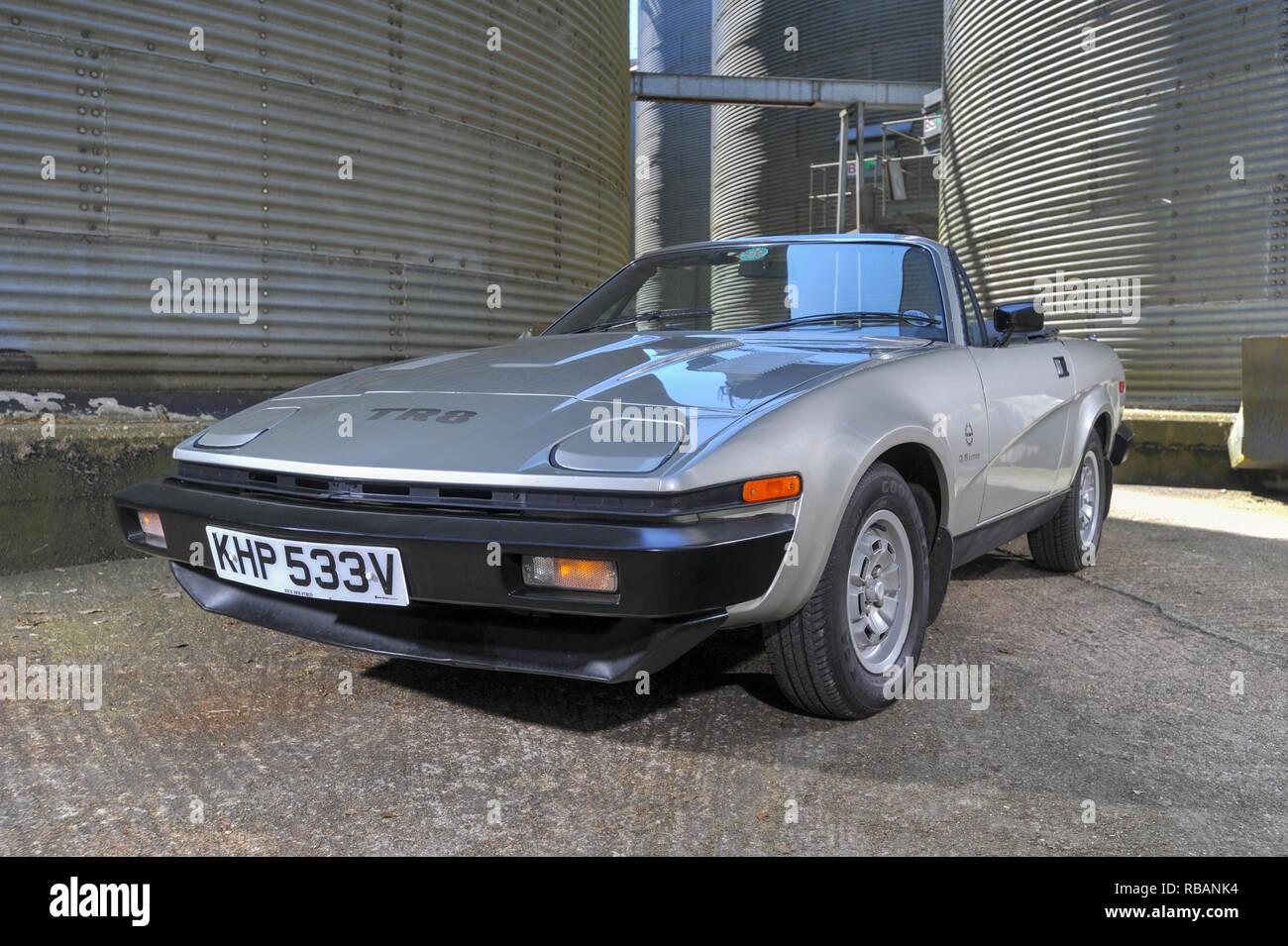 Le premier carburant injecté Triumph TR8 1980 Voiture de sport Banque D'Images