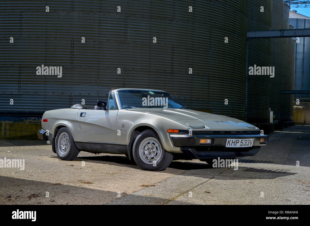 Le premier carburant injecté Triumph TR8 1980 Voiture de sport Banque D'Images