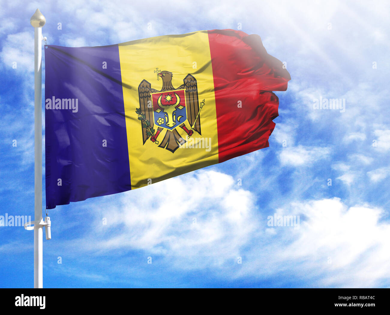 la republique de moldova drapeau