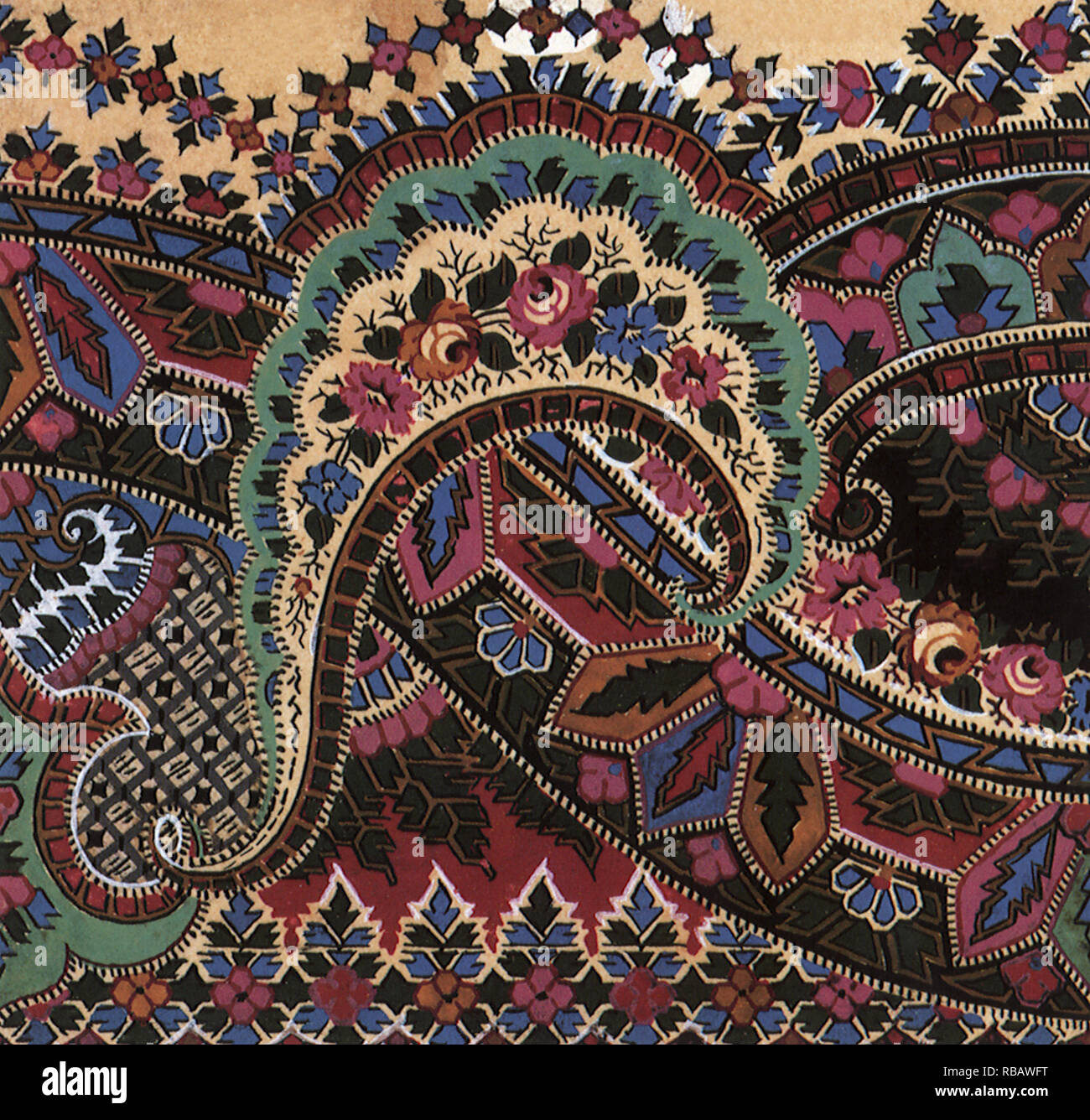 Motif Paisley. Banque D'Images Motif Paisley. Banque D'Images