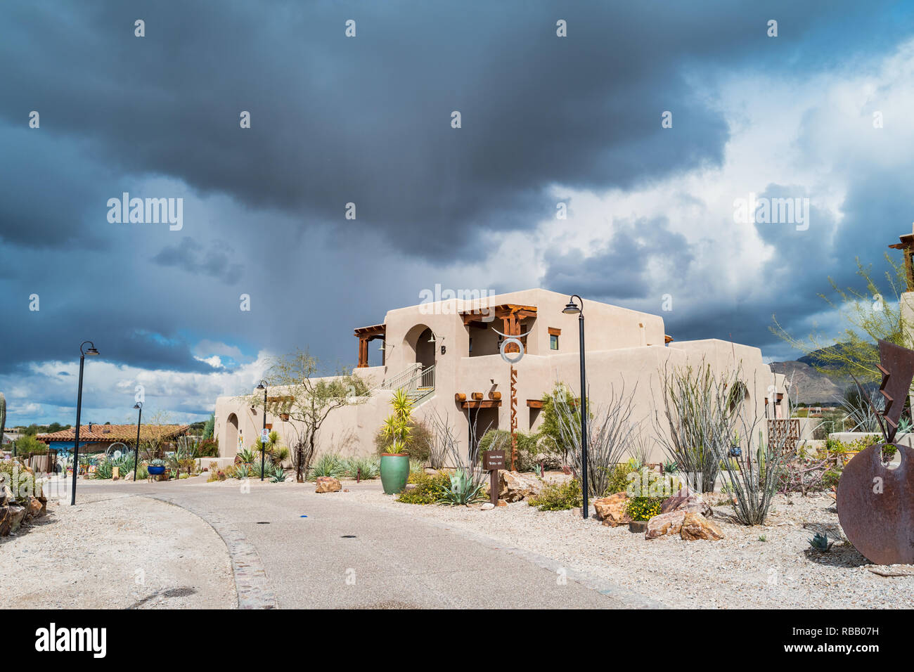 Hacienda Del Sol Guest Ranch Resort de la Catalina Foothills, Tucson, Arizona. Banque D'Images