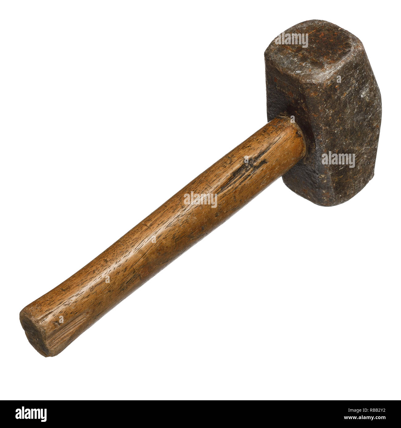 Un vieux et utilisé avec un marteau de l'arbre en bois Photo Stock - Alamy