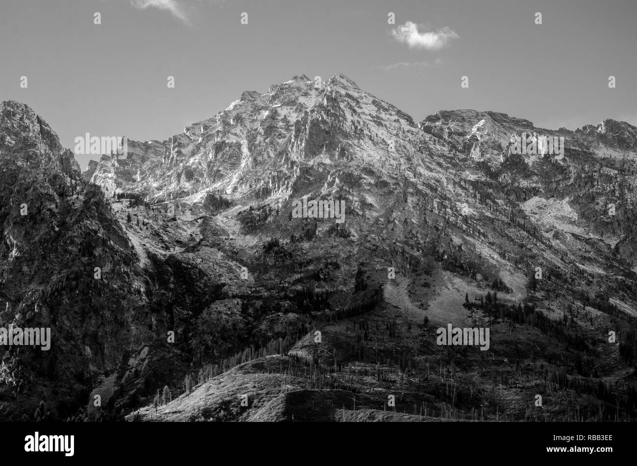 Chaîne Teton de Grand Teton National Park dans l'État américain du Wyoming Banque D'Images