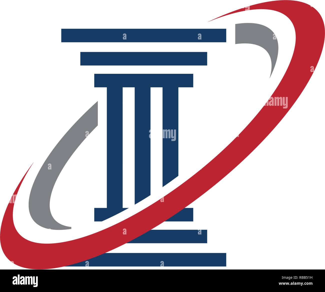 L'icône de la colonne Modèle Logo vector illustration design Illustration de Vecteur