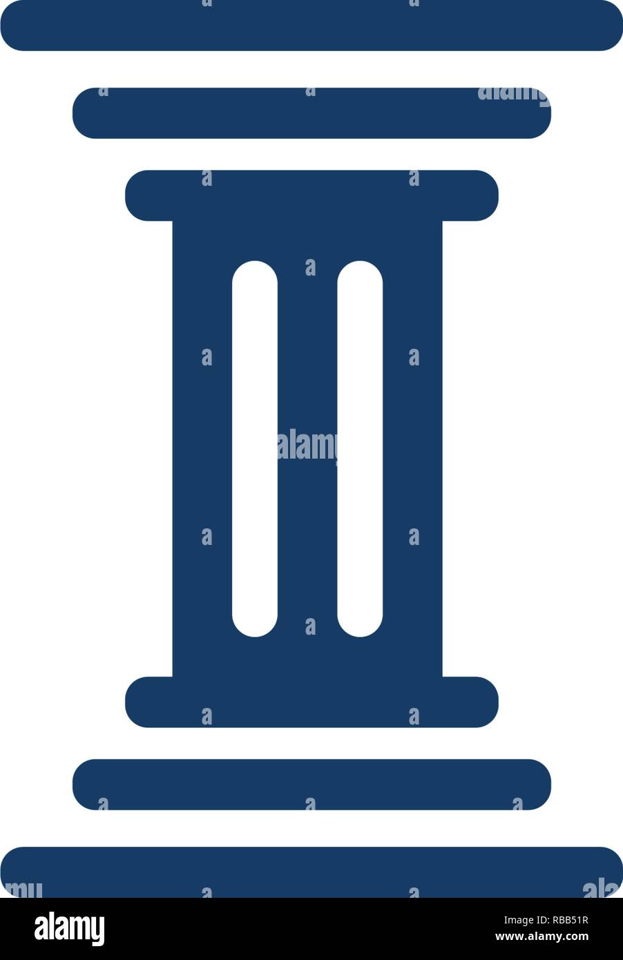 L'icône de la colonne Modèle Logo vector illustration design Illustration de Vecteur
