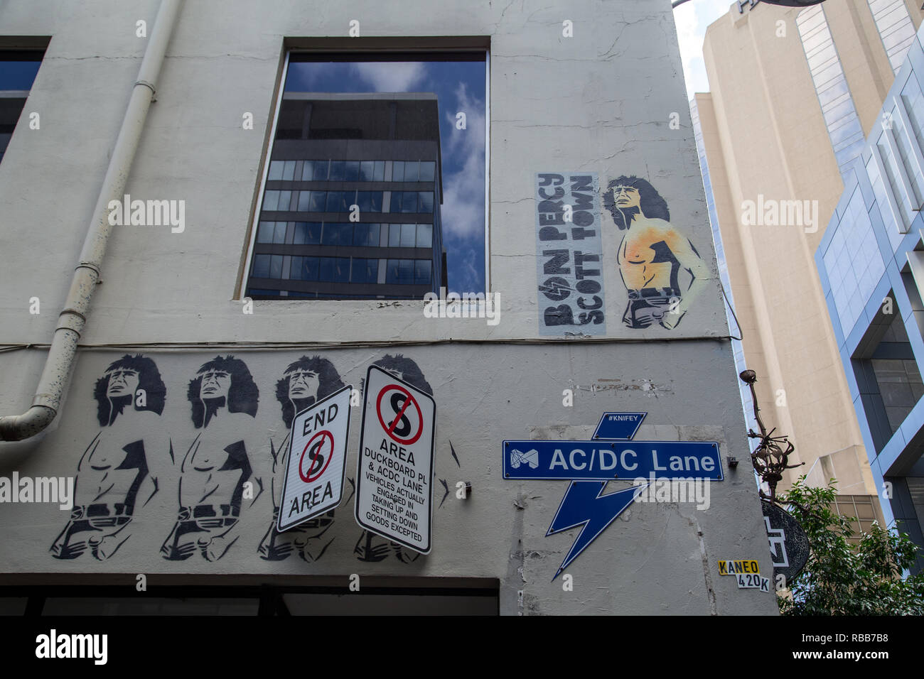 AC/DC Lane à Melbourne, Australie Banque D'Images